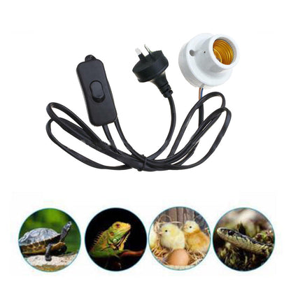 2x Ceramic Heat UVB Lamp Light Holder Suitable For Reptile Brooder Basking Tortoise